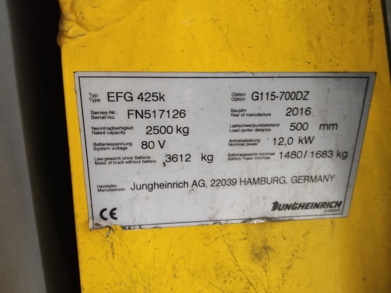 Package 6: JUNGHEINRICH ESE120 & EFG425K - Электропогрузчик: фото 3 Package 6: JUNGHEINRICH ESE120 & EFG425K - Электропогрузчик: фото 3