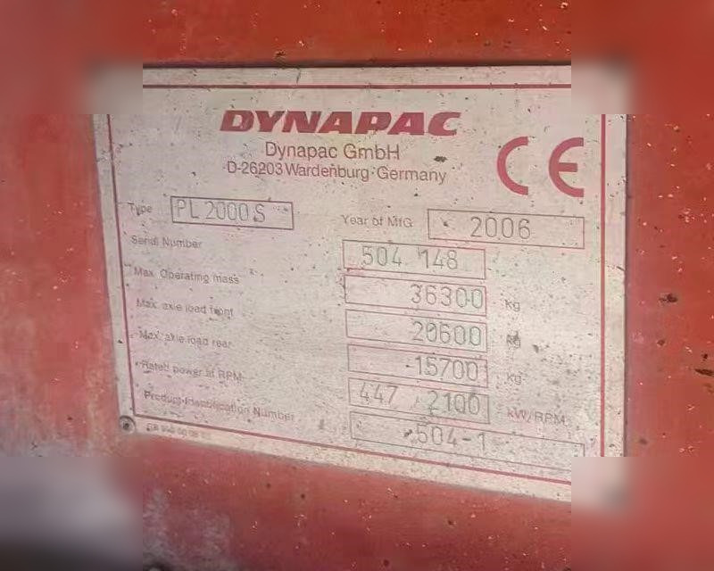 2006 DYNAPAC PL2000S - Дорожная фреза: фото 3 2006 DYNAPAC PL2000S - Дорожная фреза: фото 3