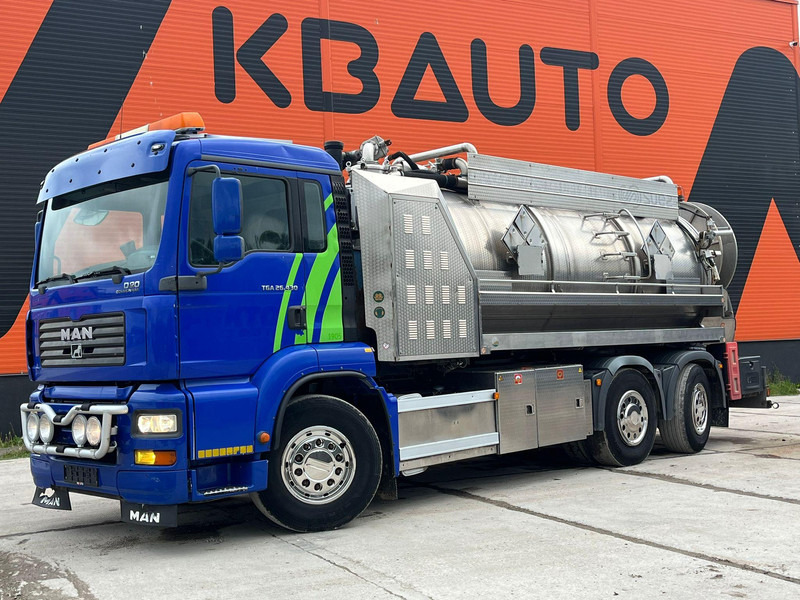 MAN TGA 26.430 6x2*4 TANK 13700 l / VACUUM MORO PM200R - 2283 hours / PRESSURE Pratissoli KF38 - 40 l/min - 150 bar - Ассенизатор: фото 1 MAN TGA 26.430 6x2*4 TANK 13700 l / VACUUM MORO PM200R - 2283 hours / PRESSURE Pratissoli KF38 - 40 l/min - 150 bar - Ассенизатор: фото 1