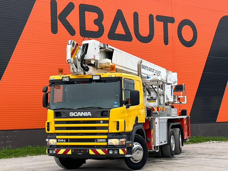 Scania P 114 6x2*4 BRONTO S 32 HDT / 32 meters / 440 kg - Подъёмник: фото 1 Scania P 114 6x2*4 BRONTO S 32 HDT / 32 meters / 440 kg - Подъёмник: фото 1