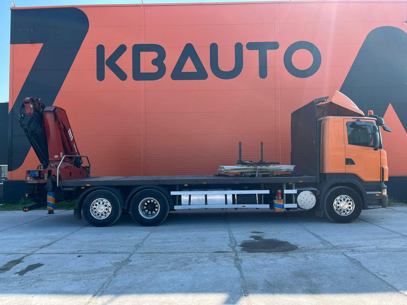 Scania R 340 6x2*4 HMF 2823-K6 + JIB / PLATFORM L=7293 mm - Грузовик бортовой/ Платформа, Автоманипулятор: фото 5 Scania R 340 6x2*4 HMF 2823-K6 + JIB / PLATFORM L=7293 mm - Грузовик бортовой/ Платформа, Автоманипулятор: фото 5