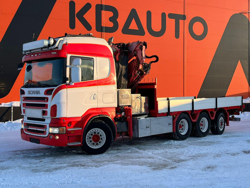 Scania R 500 8x4*4 FASSI F455AXP25 + JIB / PLATFORM L=6360 mm - Грузовик бортовой/ Платформа, Автоманипулятор: фото 2 Scania R 500 8x4*4 FASSI F455AXP25 + JIB / PLATFORM L=6360 mm - Грузовик бортовой/ Платформа, Автоманипулятор: фото 2