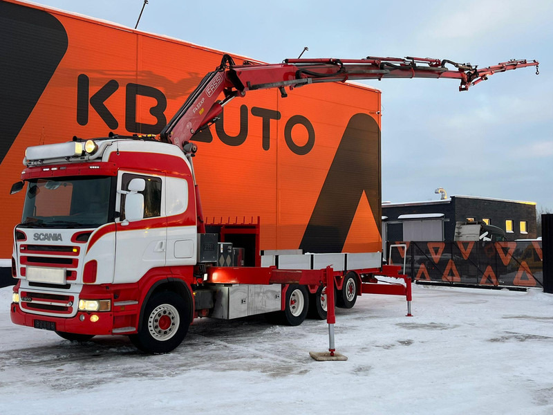 Scania R 500 8x4*4 FASSI F455AXP25 + JIB / PLATFORM L=6360 mm - Грузовик бортовой/ Платформа, Автоманипулятор: фото 1 Scania R 500 8x4*4 FASSI F455AXP25 + JIB / PLATFORM L=6360 mm - Грузовик бортовой/ Платформа, Автоманипулятор: фото 1