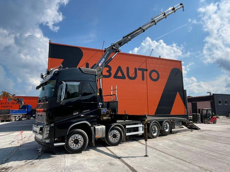 Volvo FH 16 750 8x4 HMF2620K-5 / WINCH / PLATFORM L=7100 mm - Грузовик бортовой/ Платформа, Автоманипулятор: фото 1 Volvo FH 16 750 8x4 HMF2620K-5 / WINCH / PLATFORM L=7100 mm - Грузовик бортовой/ Платформа, Автоманипулятор: фото 1