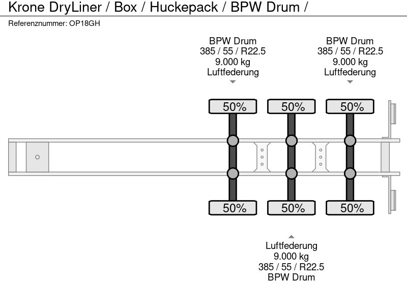 Krone DryLiner / Box / Huckepack / BPW Drum / лизинг Krone DryLiner / Box / Huckepack / BPW Drum /: фото 19