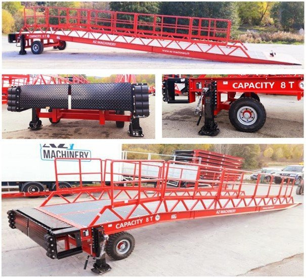 Новый Погрузочная рампа AZ RAMP-EASY XL-8 OTC . Mobil Loading Ramp  WIDE With Level Off, 8 t Capacity: фото 5