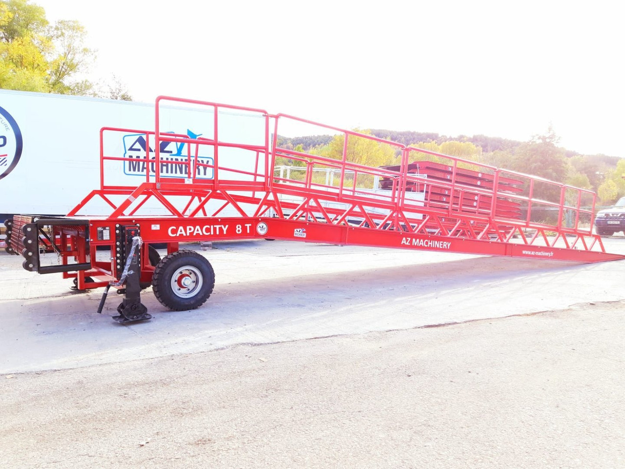 Новый Погрузочная рампа AZ RAMP-EASY XL-8 OTC . Mobil Loading Ramp  WIDE With Level Off, 8 t Capacity: фото 17