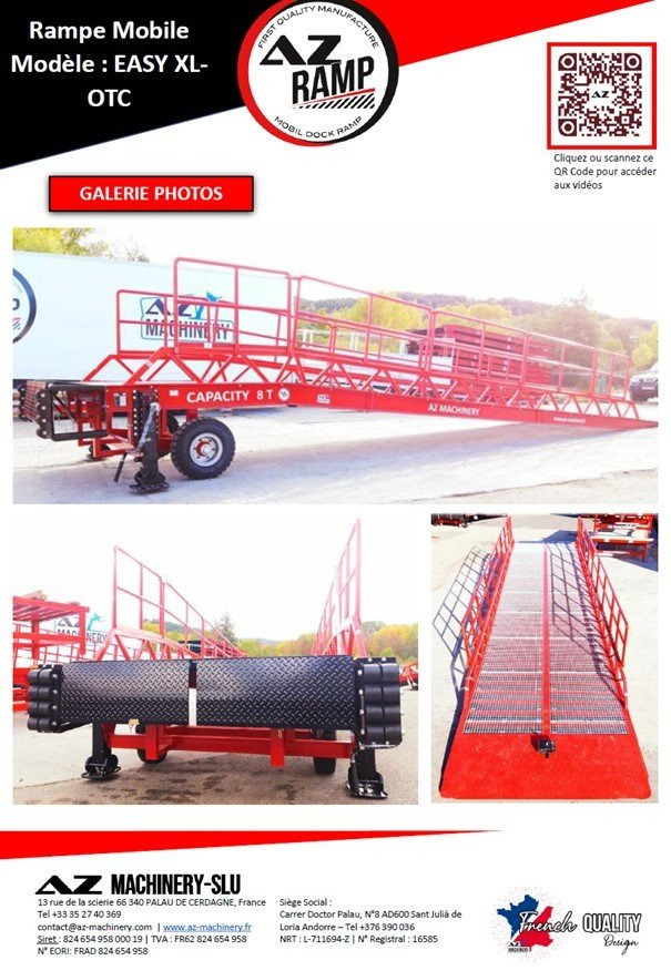 Новый Погрузочная рампа AZ RAMP-EASY XL-8 OTC . Mobil Loading Ramp  WIDE With Level Off, 8 t Capacity: фото 7