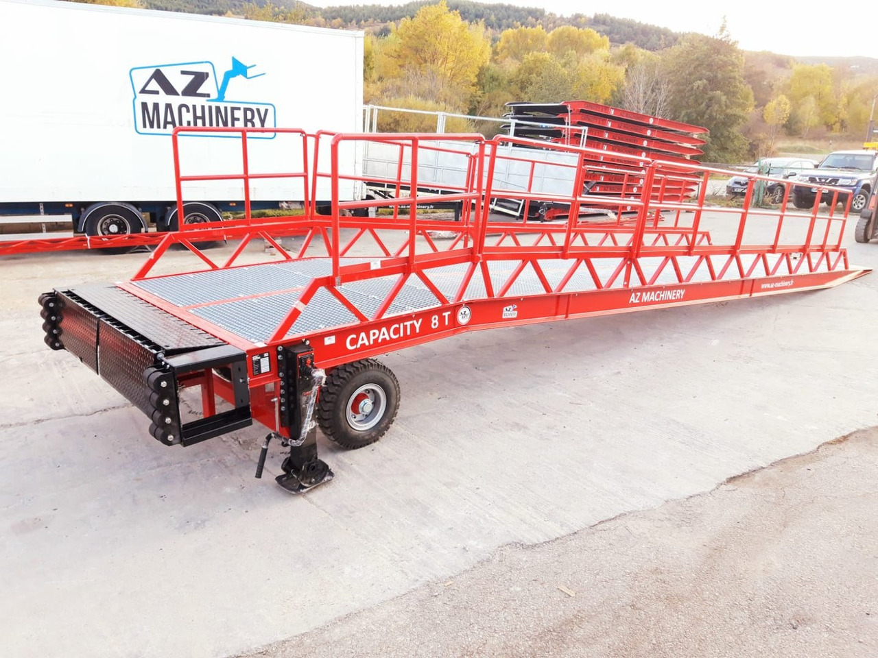 Новый Погрузочная рампа AZ RAMP-EASY XL-8 OTC . Mobil Loading Ramp  WIDE With Level Off, 8 t Capacity: фото 8