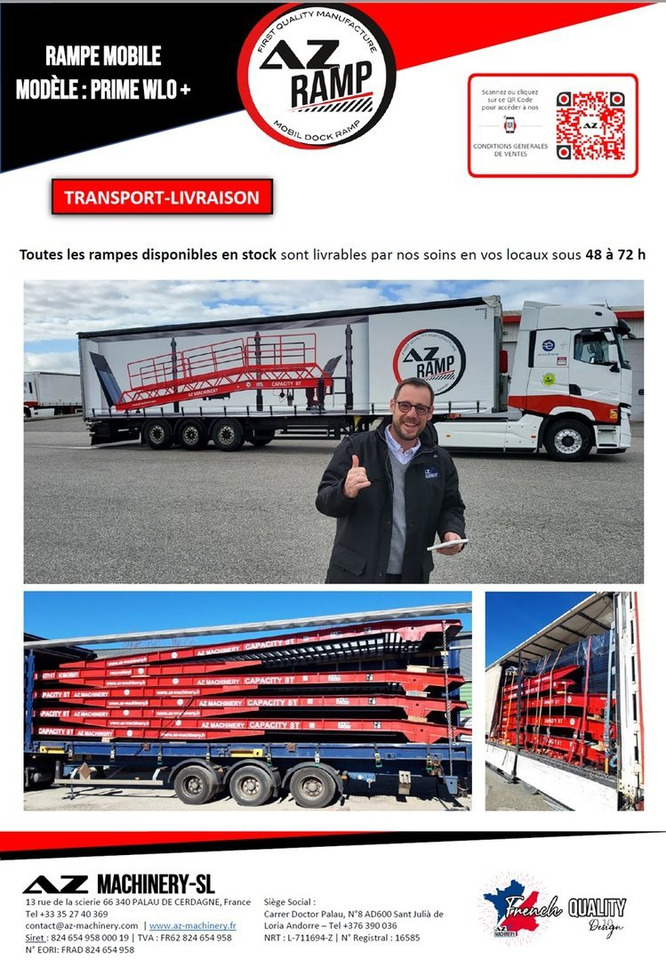 Новый Погрузочная рампа **RENTAL 12-24-36 Month** AZ RAMP-PRIME PRIME WLO + 8 .  Industrial Mobil Loading Ramp: фото 11
