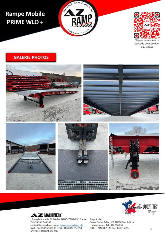 Новый Погрузочная рампа **RENTAL 12-24-36 Month** AZ RAMP-PRIME PRIME WLO + 8 .  Industrial Mobil Loading Ramp: фото 9