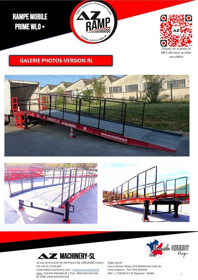 Новый Погрузочная рампа **RENTAL 12-24-36 Month** AZ RAMP-PRIME PRIME WLO + 8 .  Industrial Mobil Loading Ramp: фото 7