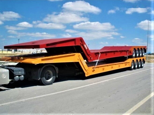 AME 120 Ton 4 Axle Front Loading Lowbed Semi-Trailer - Низкорамный полуприцеп: фото 1 AME 120 Ton 4 Axle Front Loading Lowbed Semi-Trailer - Низкорамный полуприцеп: фото 1