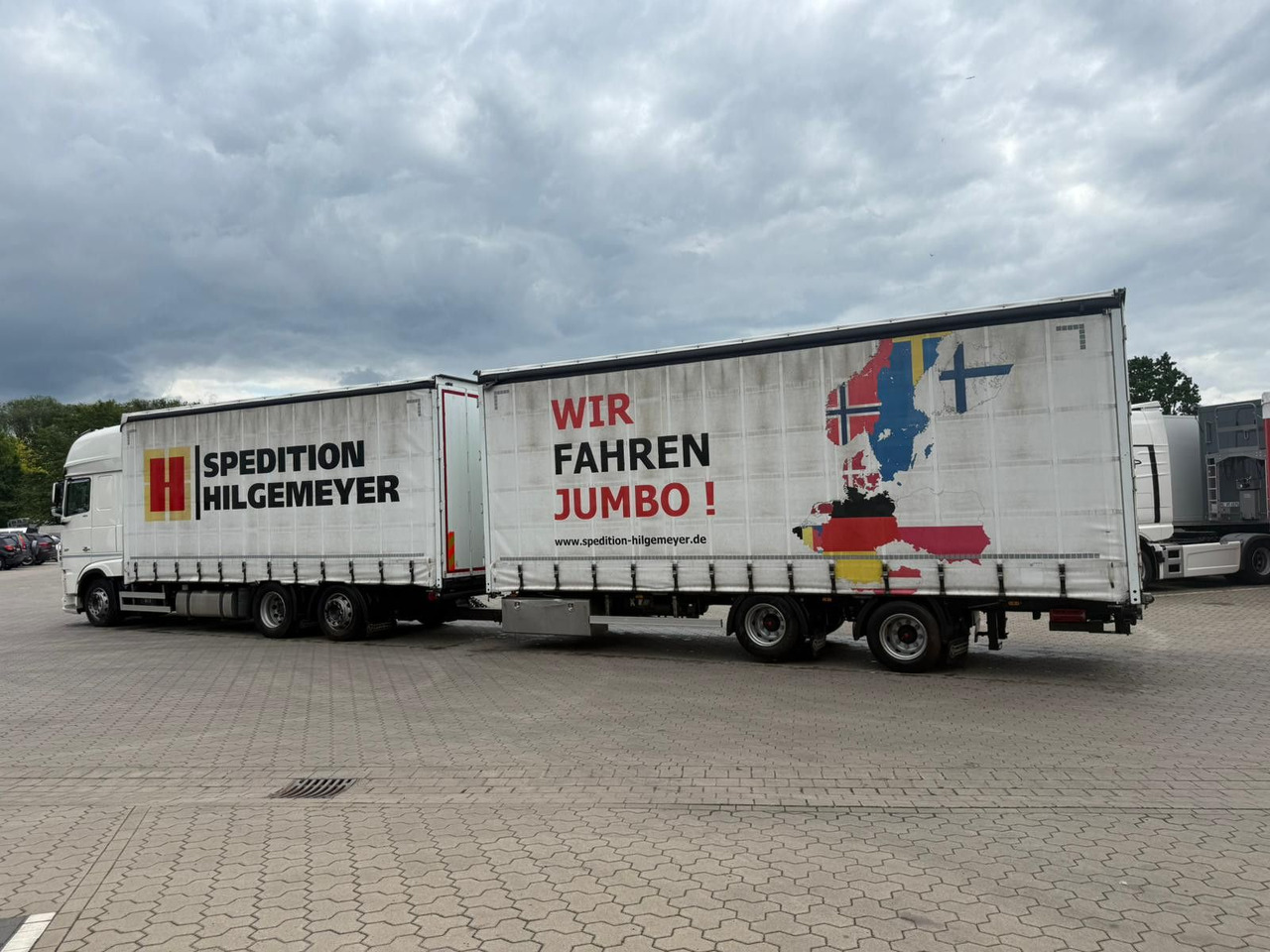 DAF XF 480 FAN LowDeck 6x2 Jumbo Inklusive Anhänger - Тентованный грузовик, Тентованный прицеп: фото 4 DAF XF 480 FAN LowDeck 6x2 Jumbo Inklusive Anhänger - Тентованный грузовик, Тентованный прицеп: фото 4