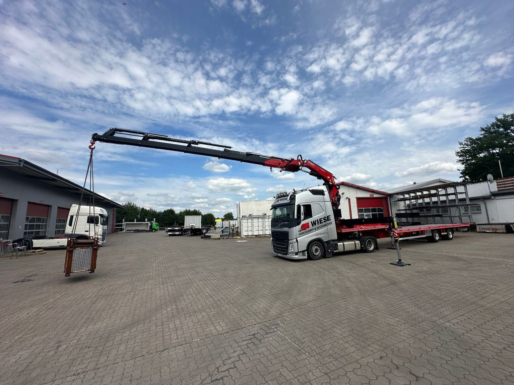 Wiese Stufensattel Tieflader mit Kran Fassi F545 Wiese Stufensattel Tieflader mit Kran Fassi F545 - Полуприцеп бортовой/ Платформа: фото 3 Wiese Stufensattel Tieflader mit Kran Fassi F545 Wiese Stufensattel Tieflader mit Kran Fassi F545 - Полуприцеп бортовой/ Платформа: фото 3