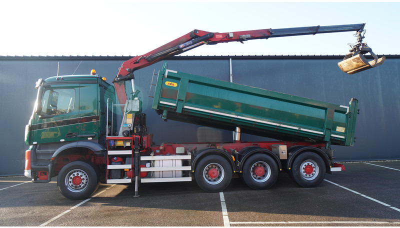 Mercedes-Benz AROCS 3542 8X4 2 SIDE TIPPER WITH HMF Z 1943 CRANE 407.000KM - Автоманипулятор: фото 1 Mercedes-Benz AROCS 3542 8X4 2 SIDE TIPPER WITH HMF Z 1943 CRANE 407.000KM - Автоманипулятор: фото 1