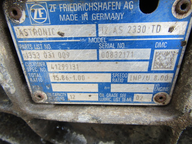 IVECO STRALIS ZF ASTRONIC GEARBOX TYPE 12A5 2330 TD - Коробка передач для Грузовиков: фото 4 IVECO STRALIS ZF ASTRONIC GEARBOX TYPE 12A5 2330 TD - Коробка передач для Грузовиков: фото 4