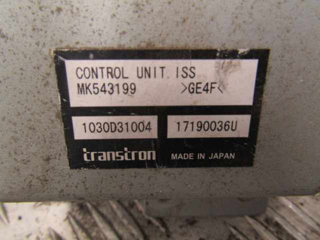 MITSUBISHI FUSO 4P10 CONTROL UNIT (ISS) P/NO MK543199 - Электрическая система для Грузовиков: фото 2 MITSUBISHI FUSO 4P10 CONTROL UNIT (ISS) P/NO MK543199 - Электрическая система для Грузовиков: фото 2