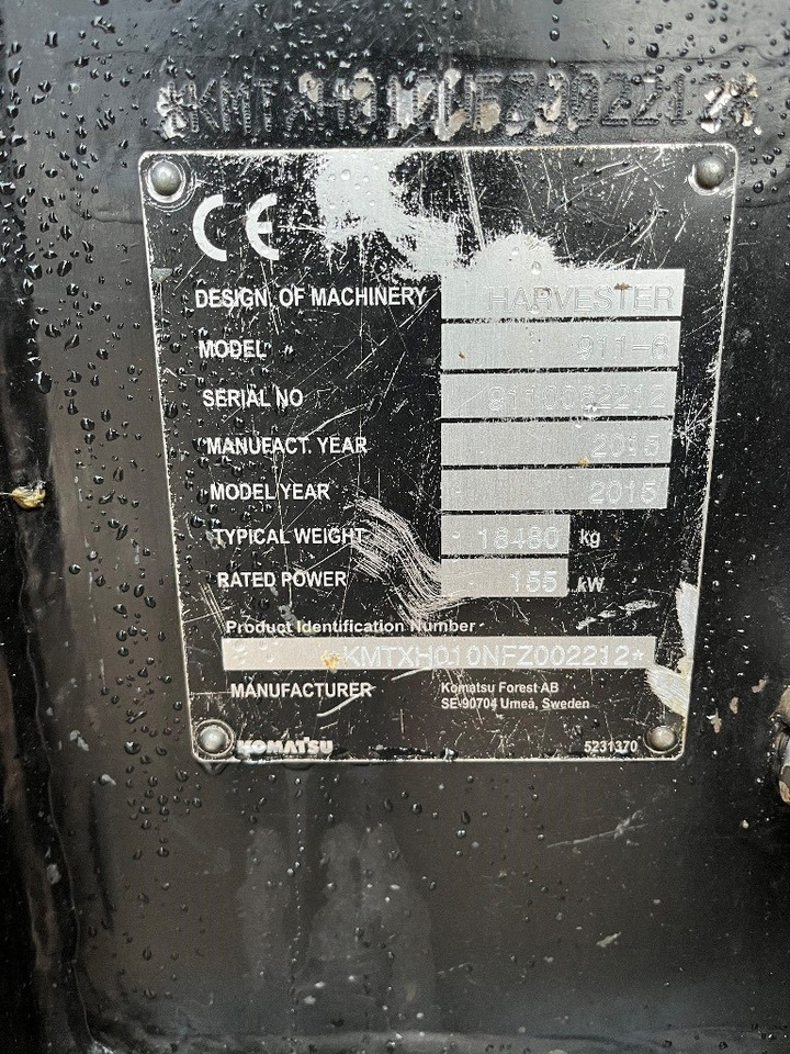 Komatsu 911 - Харвестер: фото 5 Komatsu 911 - Харвестер: фото 5