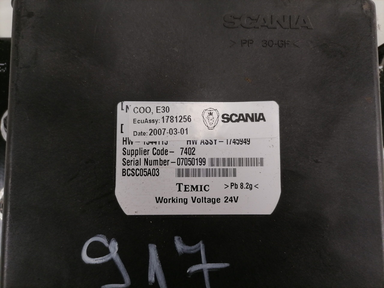 Scania Ecu 1781256 - Блок управления для Грузовиков: фото 4 Scania Ecu 1781256 - Блок управления для Грузовиков: фото 4