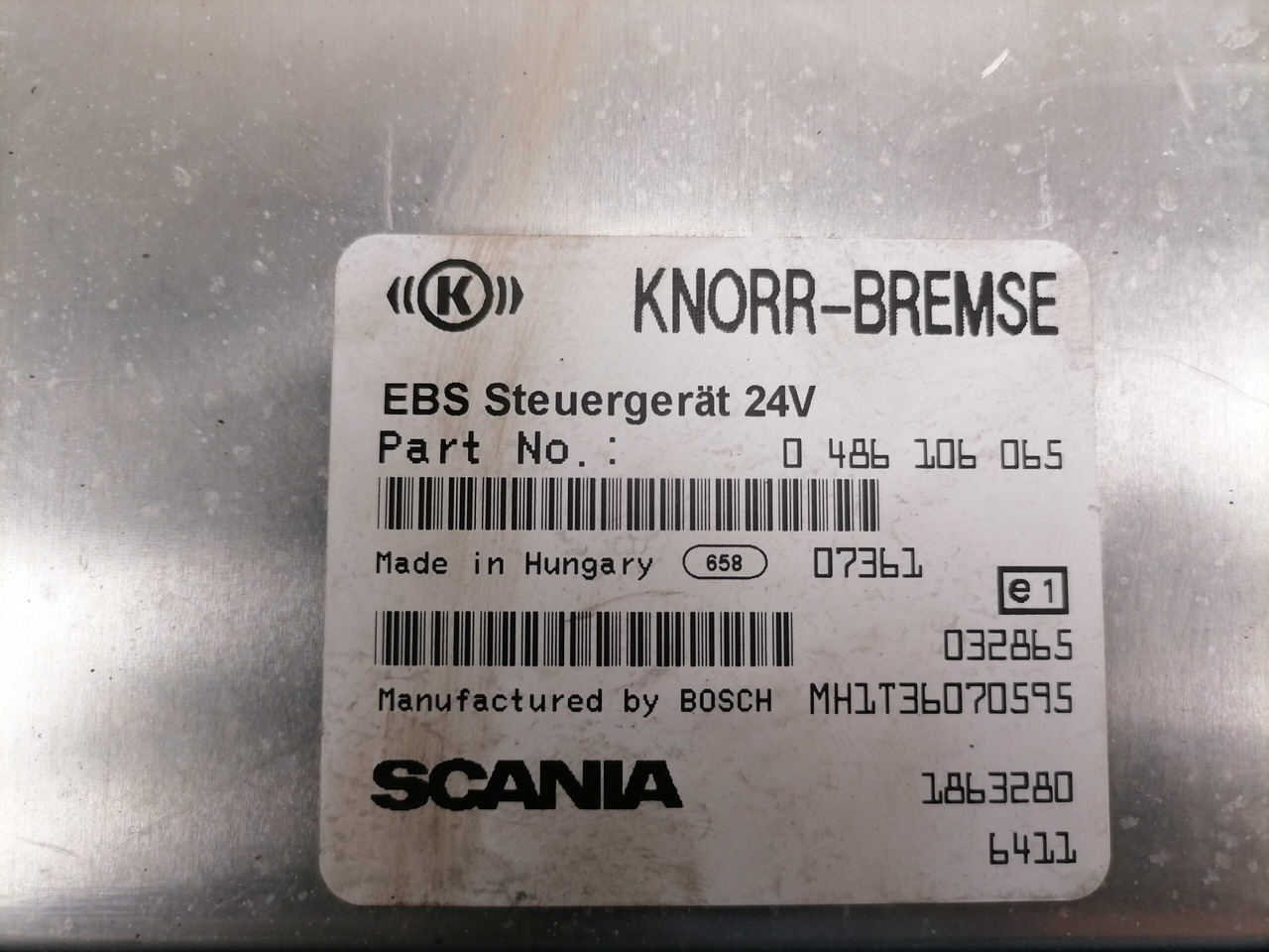 Scania Ecu, EBS 1863280 - Блок управления для Грузовиков: фото 3 Scania Ecu, EBS 1863280 - Блок управления для Грузовиков: фото 3