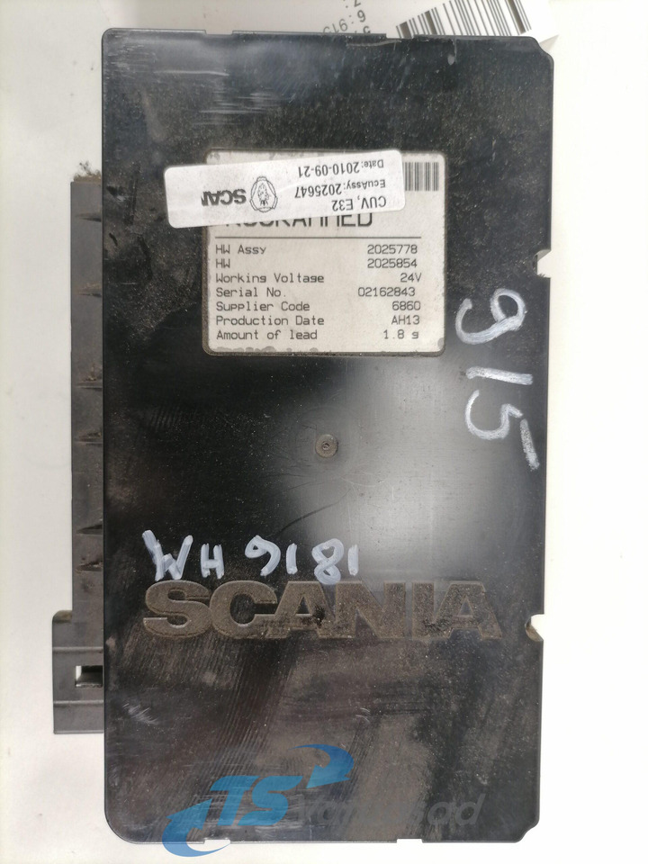 Scania Ecu, VIS 2025647 - Блок управления для Грузовиков: фото 3 Scania Ecu, VIS 2025647 - Блок управления для Грузовиков: фото 3