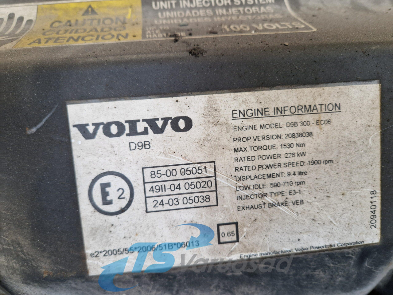Volvo Volvo mootor D9B300 D9B300 - Двигатель для Грузовиков: фото 3 Volvo Volvo mootor D9B300 D9B300 - Двигатель для Грузовиков: фото 3