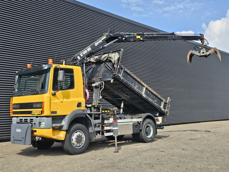 DAF CF 75.250 4X4 / HIAB CRANE + TIPPER / MANUAL / SPRING - Грузовик, Автоманипулятор: фото 1 DAF CF 75.250 4X4 / HIAB CRANE + TIPPER / MANUAL / SPRING - Грузовик, Автоманипулятор: фото 1
