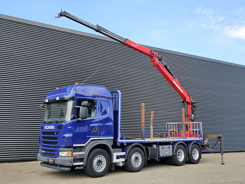 Scania G440 / RETARDER / 8x4 / PALFINGER-EPSILON CRANE - Грузовик бортовой/ Платформа, Автоманипулятор: фото 1 Scania G440 / RETARDER / 8x4 / PALFINGER-EPSILON CRANE - Грузовик бортовой/ Платформа, Автоманипулятор: фото 1