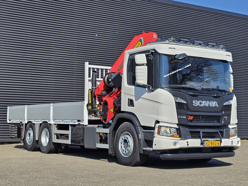 Грузовик бортовой/ Платформа, Автоманипулятор Scania P410 6x2*4 / PALFINGER 35 tm CRANE + WINCH: фото 14