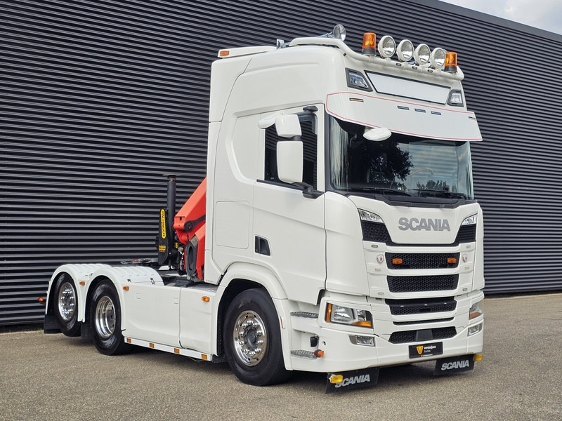 Тягач Scania R500 6x2 / RETARDER / PALFINGER CRANE / KRAN: фото 19