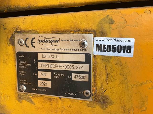 Doosan DX520LC - Гусеничный экскаватор: фото 5 Doosan DX520LC - Гусеничный экскаватор: фото 5