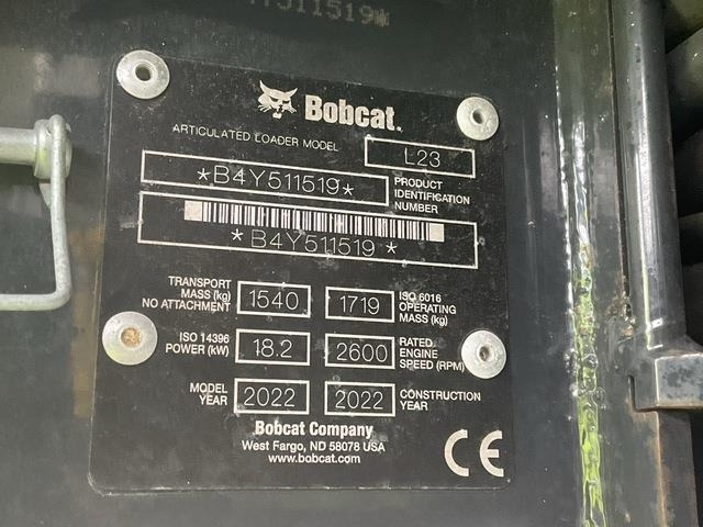 Колёсный погрузчик Bobcat L23: фото 6