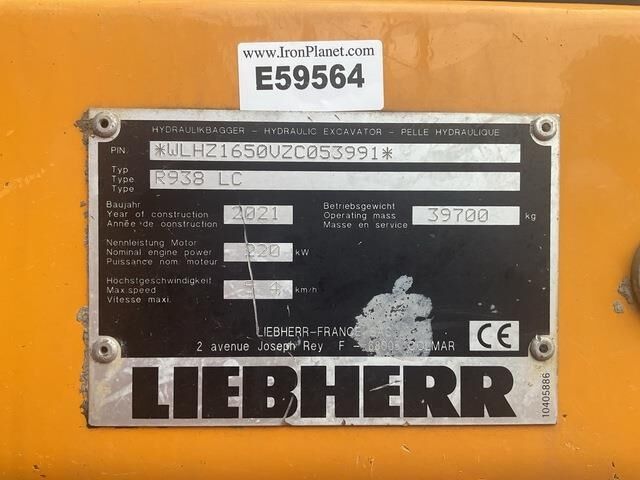 Liebherr R938 LC - Гусеничный экскаватор: фото 5 Liebherr R938 LC - Гусеничный экскаватор: фото 5