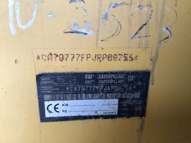 CAT 777F - Карьерный самосвал: фото 5 CAT 777F - Карьерный самосвал: фото 5