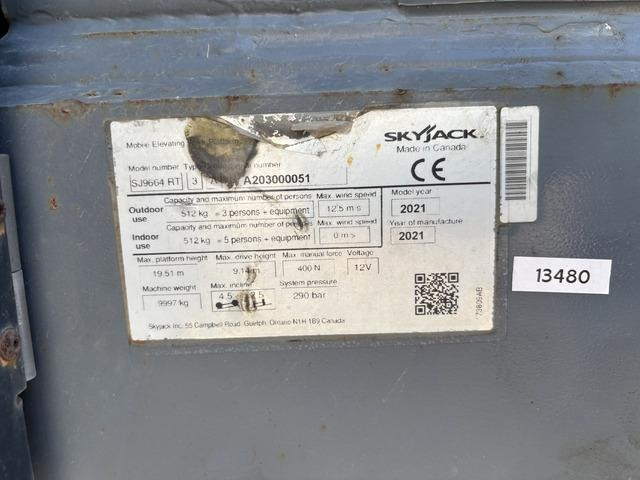 SkyJack SJ9664RT - Ножничный подъемник: фото 1 SkyJack SJ9664RT - Ножничный подъемник: фото 1