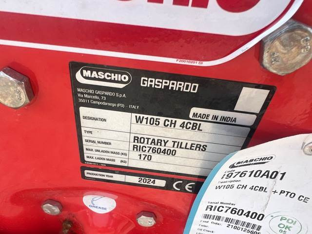 Maschio Gaspardo W105 CH 4CBL - Почвофреза: фото 5 Maschio Gaspardo W105 CH 4CBL - Почвофреза: фото 5