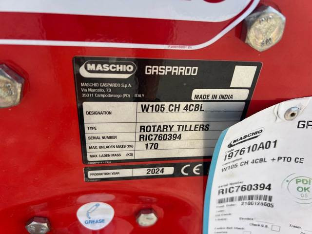 Maschio Gaspardo W105 CH 4CBL - Почвофреза: фото 5 Maschio Gaspardo W105 CH 4CBL - Почвофреза: фото 5