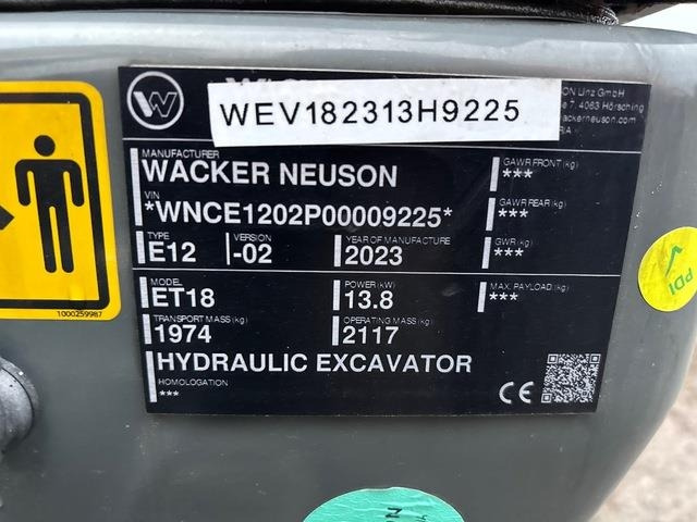 Wacker Neuson ET18 - Мини-экскаватор: фото 5 Wacker Neuson ET18 - Мини-экскаватор: фото 5