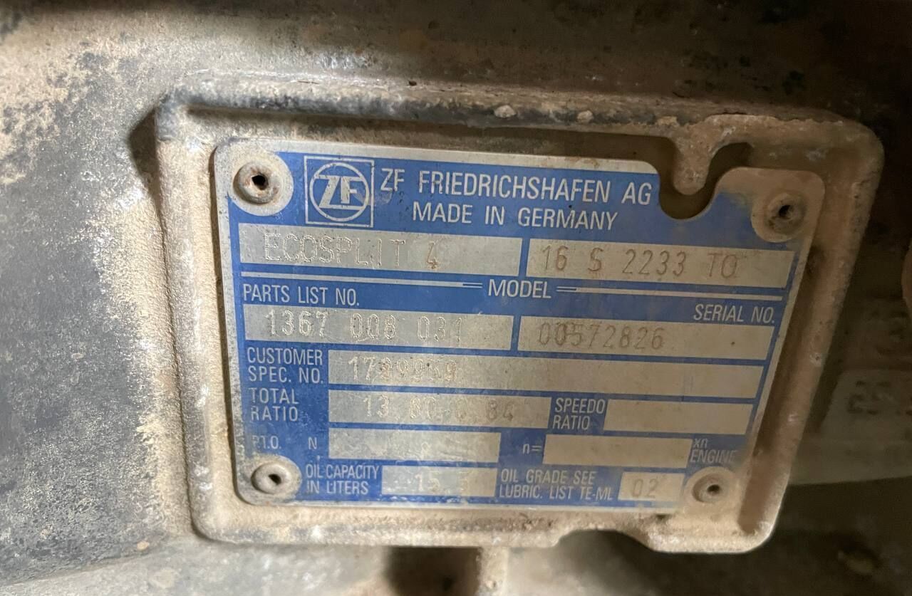 ZF 16 S 2233 TO Ecosplit 4 - Коробка передач для Грузовиков: фото 2 ZF 16 S 2233 TO Ecosplit 4 - Коробка передач для Грузовиков: фото 2