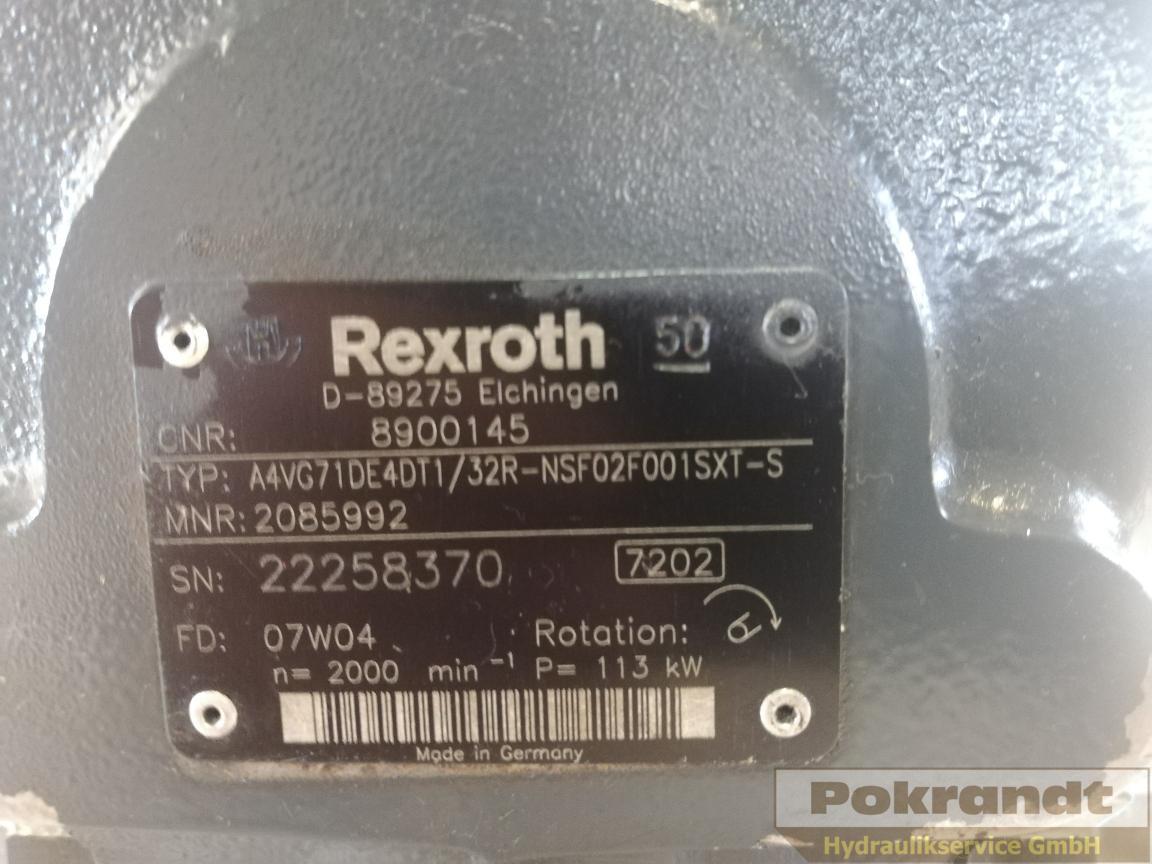 Rexroth Bosch A4VG71DE4DT1 32R NSF02F001SXT-S - 2 Einheiten vorhanden - Гидравлический насос: фото 2 Rexroth Bosch A4VG71DE4DT1 32R NSF02F001SXT-S - 2 Einheiten vorhanden - Гидравлический насос: фото 2