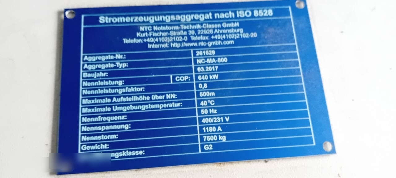 MAN Agregat Prądotwórczy Generator Stamford MAN DIESEL 640 kw 800 - Электрогенератор: фото 1 MAN Agregat Prądotwórczy Generator Stamford MAN DIESEL 640 kw 800 - Электрогенератор: фото 1