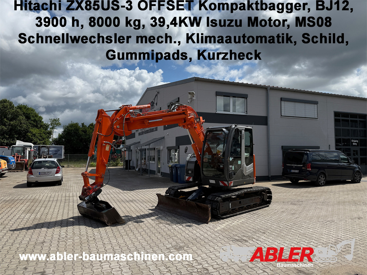 Hitachi ZX85 US-3 OFFSET Kompaktbagger MS08 - Экскаватор: фото 1 Hitachi ZX85 US-3 OFFSET Kompaktbagger MS08 - Экскаватор: фото 1