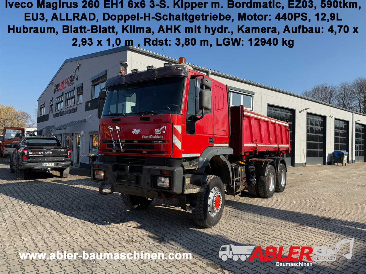 Iveco Magirus 260 EH1 6x6 3-S.-Kipper Bordmatic 6x6 - Самосвал: фото 1 Iveco Magirus 260 EH1 6x6 3-S.-Kipper Bordmatic 6x6 - Самосвал: фото 1