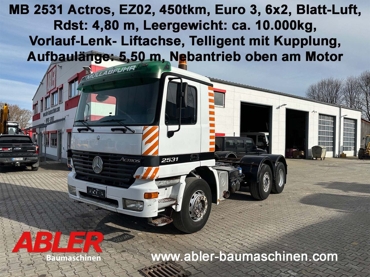 Mercedes-Benz 2531 Actros Fahrgestell - Грузовик-шасси: фото 1 Mercedes-Benz 2531 Actros Fahrgestell - Грузовик-шасси: фото 1