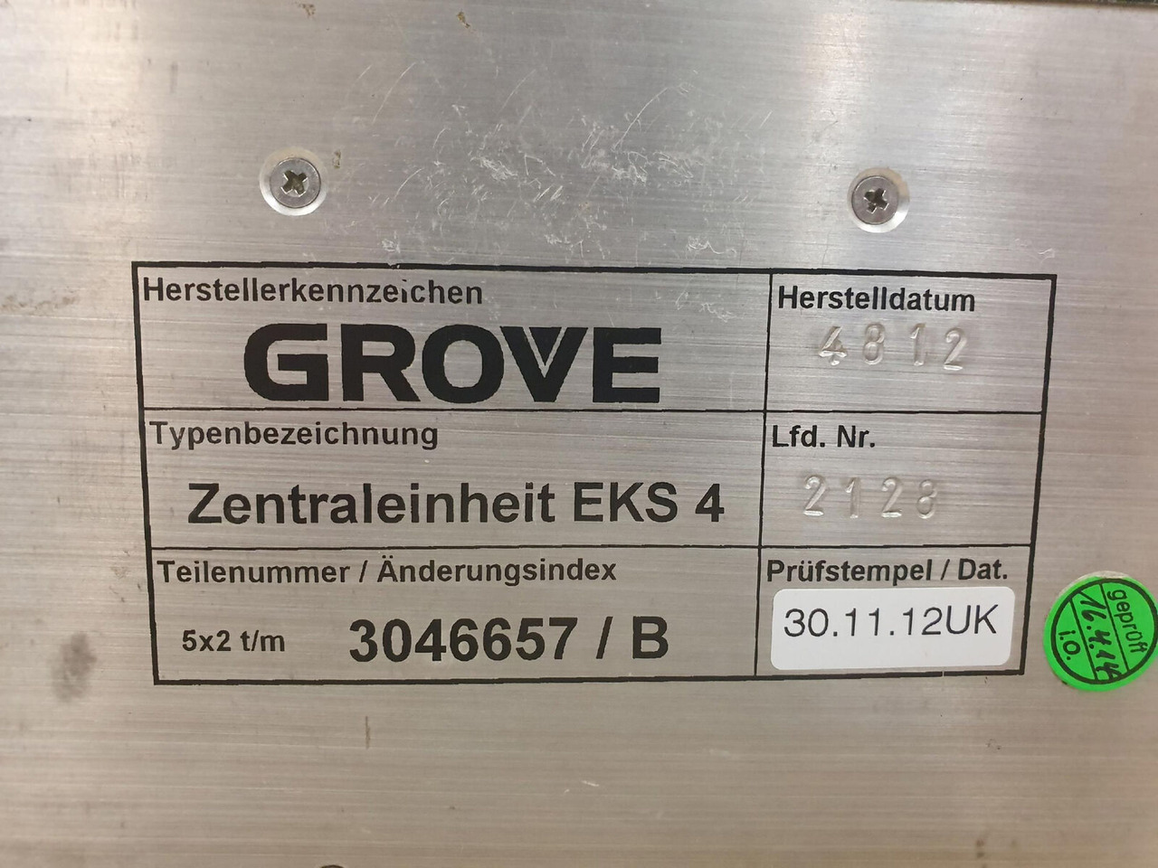 Grove EKS 4 LMB - Электрическая система для Мобильных кранов: фото 5 Grove EKS 4 LMB - Электрическая система для Мобильных кранов: фото 5