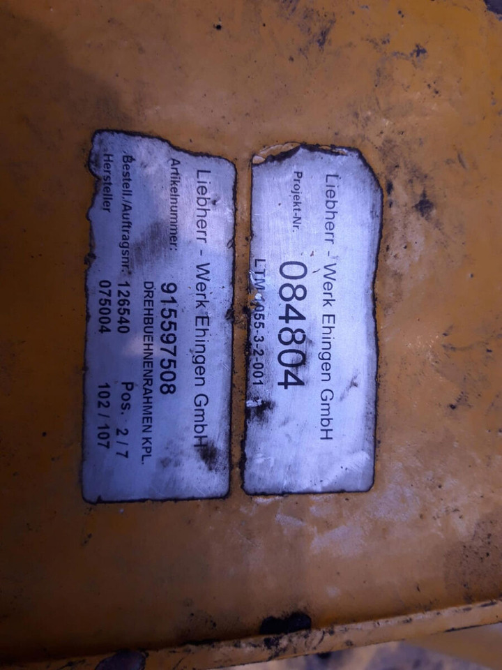 Liebherr LTM 1055-3.2 a frame - Рама/ Шасси для Мобильных кранов: фото 5 Liebherr LTM 1055-3.2 a frame - Рама/ Шасси для Мобильных кранов: фото 5