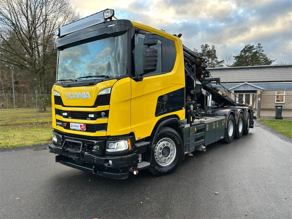 Scania R500 XT B 8x4*4 NA - Hiab 408 E6 + jib - Портальный бункеровоз: фото 1 Scania R500 XT B 8x4*4 NA - Hiab 408 E6 + jib - Портальный бункеровоз: фото 1