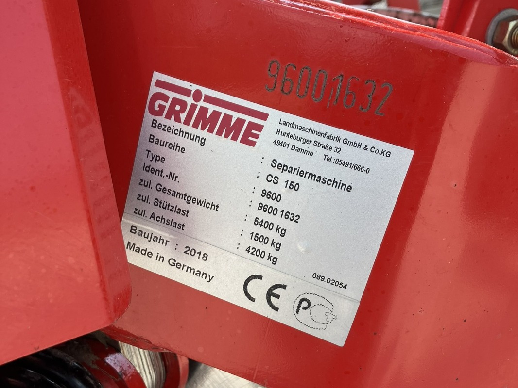 Grimme CS-170 RP XL - Картофелеуборочный комбайн: фото 2 Grimme CS-170 RP XL - Картофелеуборочный комбайн: фото 2