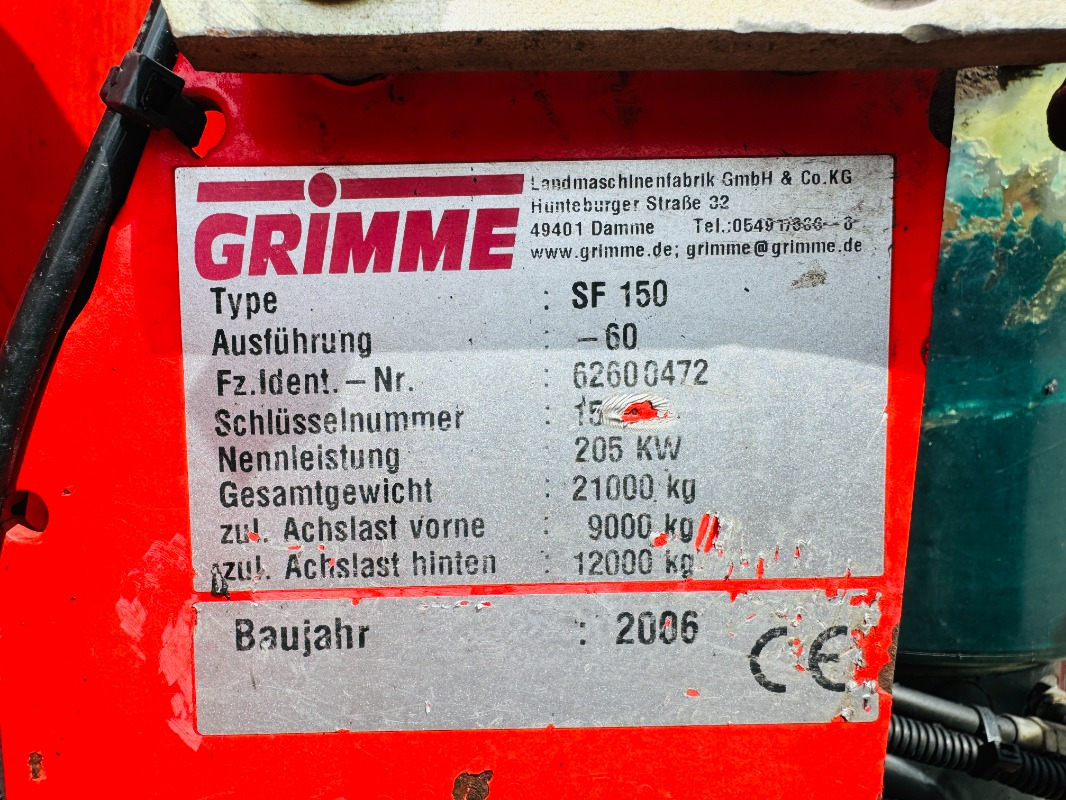 Grimme SF-150-60-UB - Картофелеуборочный комбайн: фото 2 Grimme SF-150-60-UB - Картофелеуборочный комбайн: фото 2